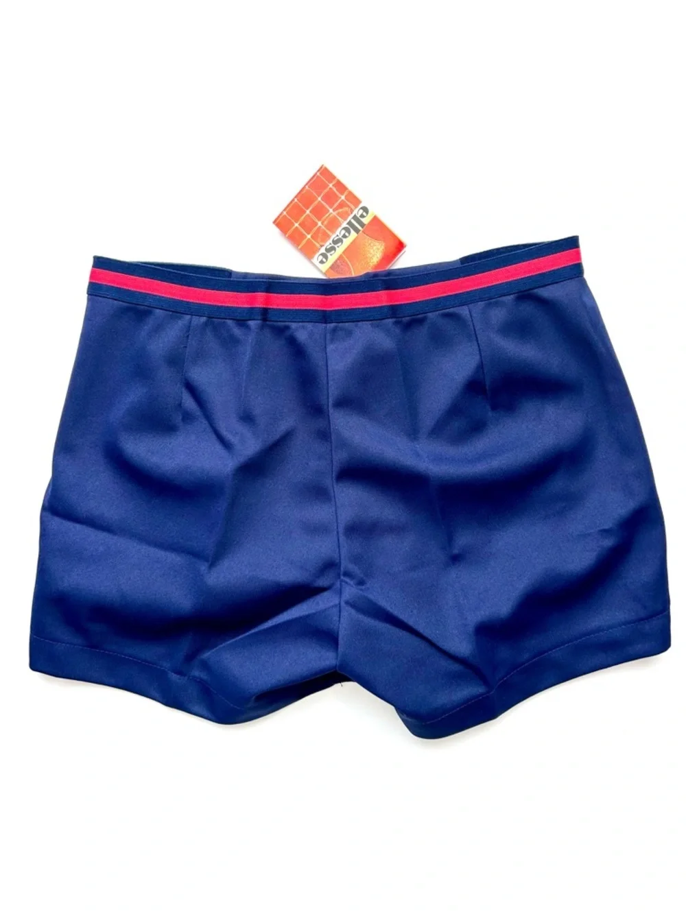 Vintage 70s 80s Ellesse Blue Tennis Shorts GOAT Terry Size 34 NWT Dead Stock New